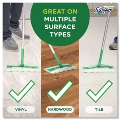 Swiffer 8 x 10.4 Dry Refill Cloths - White (4/Carton)