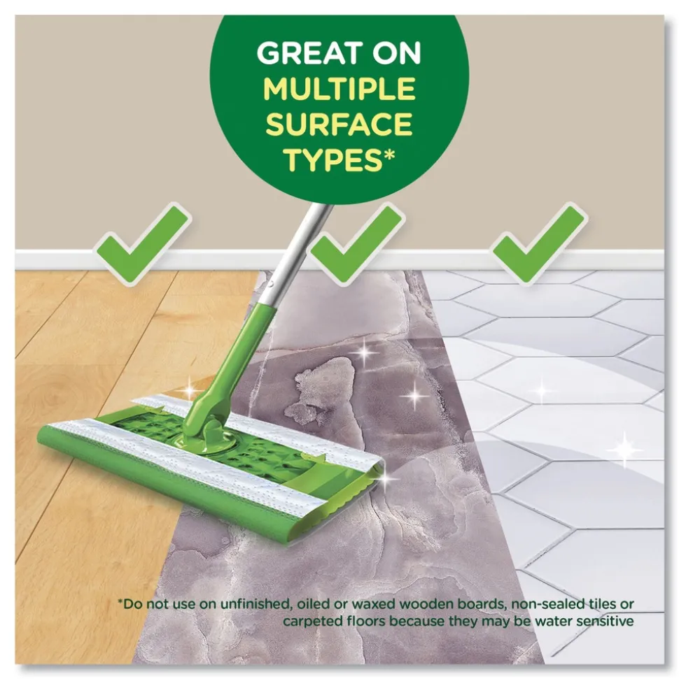 Swiffer 8 x 10 Wet Refill Cloths - Fresh Scent/White (6/Carton)