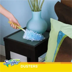 Swiffer Dust Lock Fiber 6 in. Handle Dusters Starter Kit - Blue/Yellow (1-Kit)