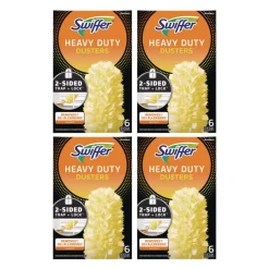 Swiffer Dust Lock Fiber Heavy Duty Dusters Refill - Yellow (24/Carton)