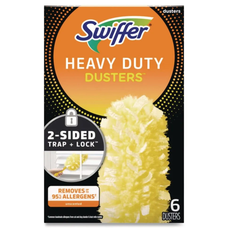 Swiffer Dust Lock Fiber Heavy Duty Dusters Refill - Yellow (24/Carton)
