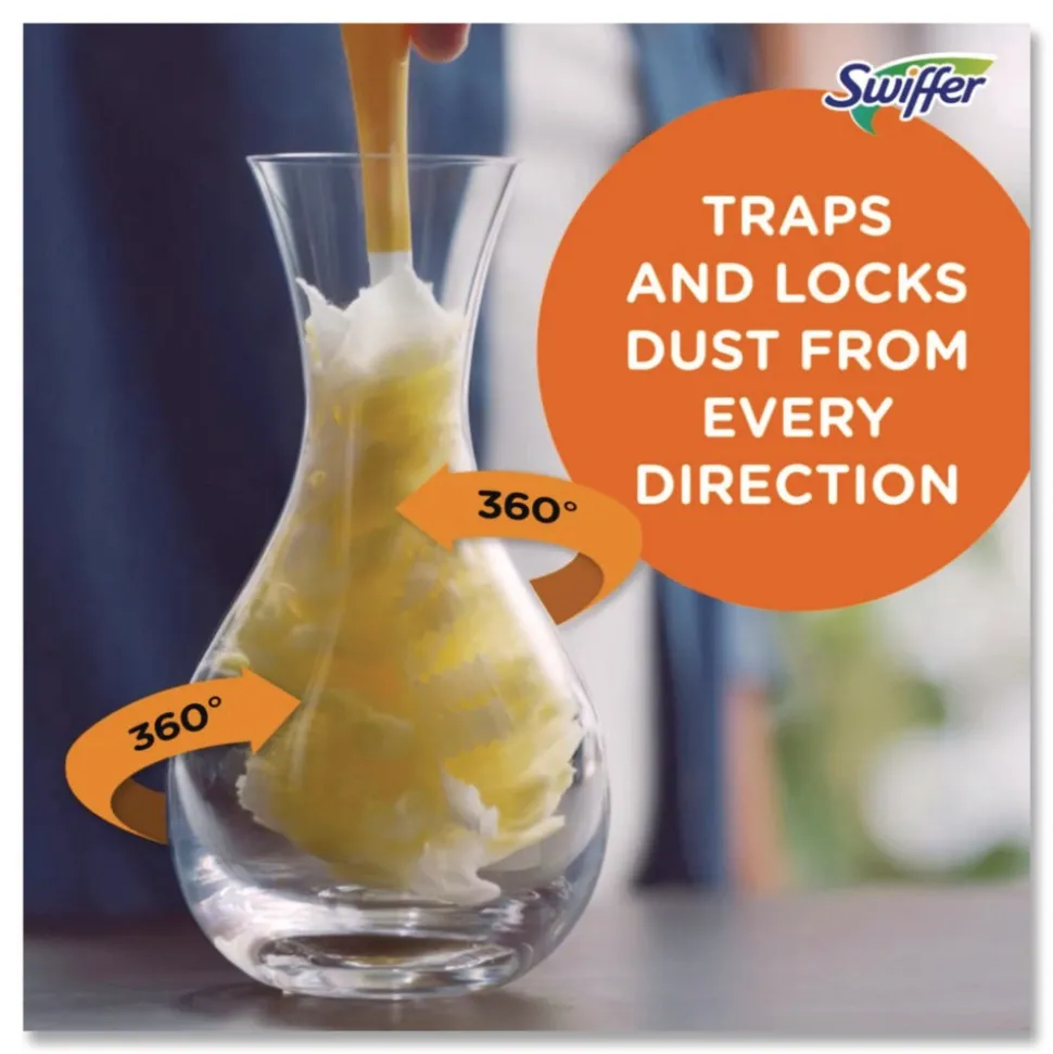 Swiffer Dust Lock Fiber Heavy Duty Dusters Refill - Yellow (24/Carton)