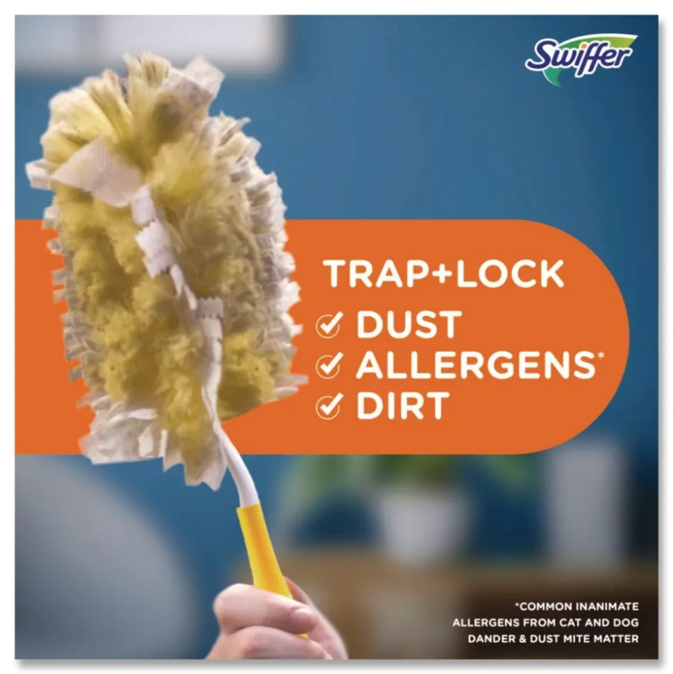 Swiffer Dust Lock Fiber Heavy Duty Dusters Refill - Yellow (24/Carton)