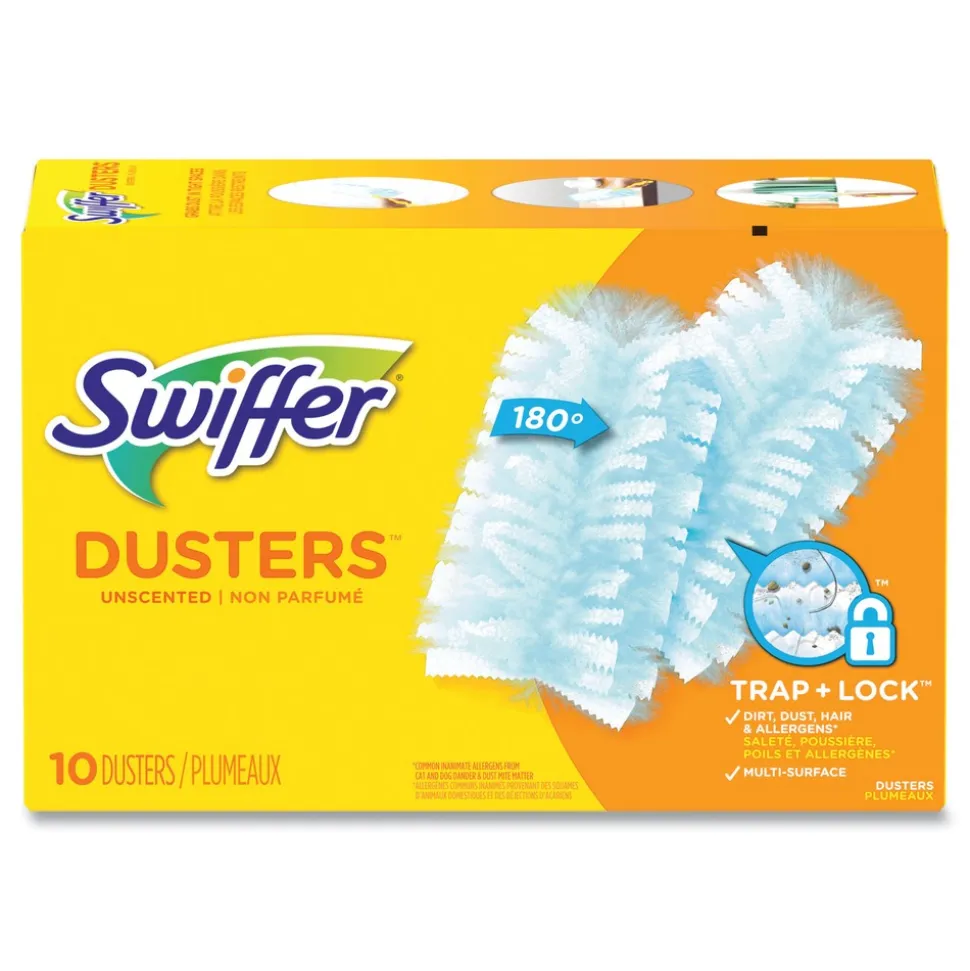 Swiffer Dust Lock Fiber Refill Dusters - Light Blue, Unscented (10/Box)