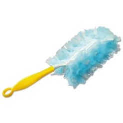 Swiffer Dusters Starter Kit with Dust Lock Fiber and 6 in. Handle - Blue/Yellow (6/Carton)