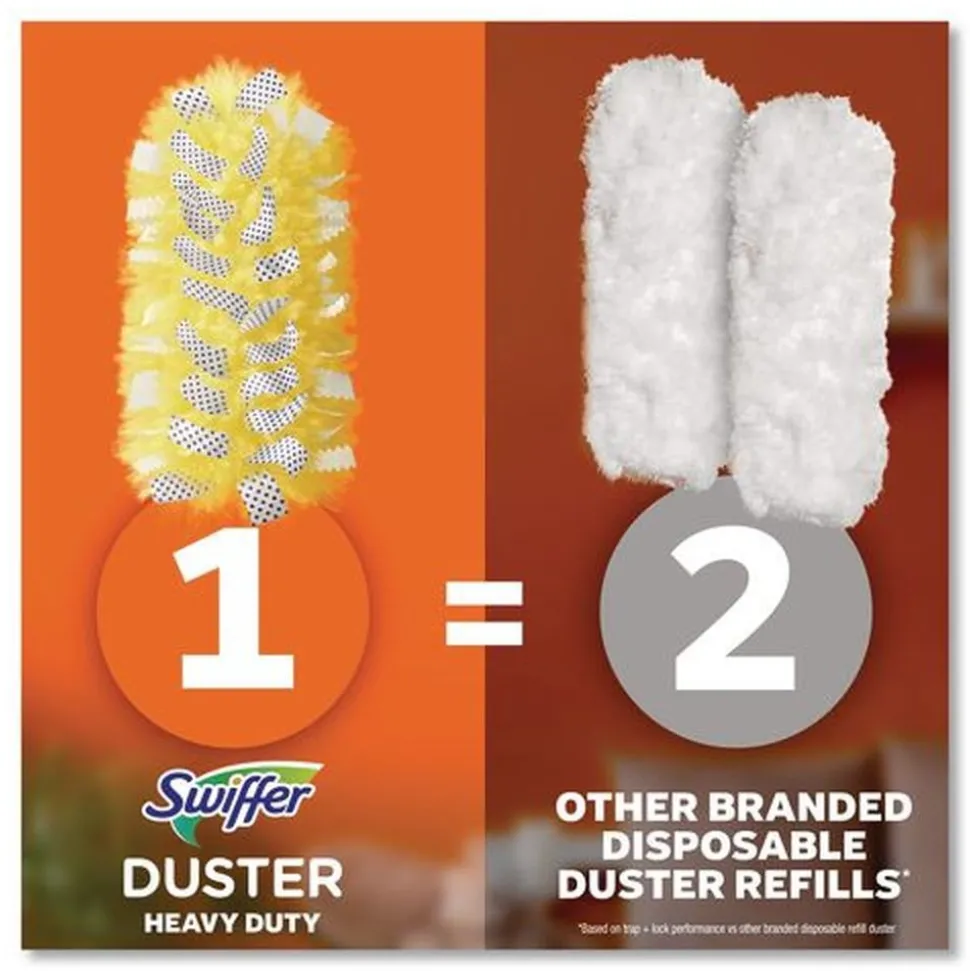 Swiffer Heavy Duty 1 Handle with 12 Duster Refills Starter Kit (1 Kit/Carton)