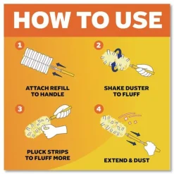 Swiffer Heavy Duty 1 Handle with 12 Duster Refills Starter Kit (1 Kit/Carton)