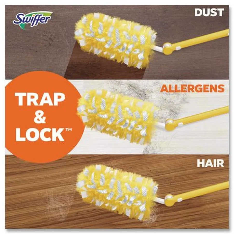 Swiffer Heavy Duty 1 Handle with 12 Duster Refills Starter Kit (1 Kit/Carton)