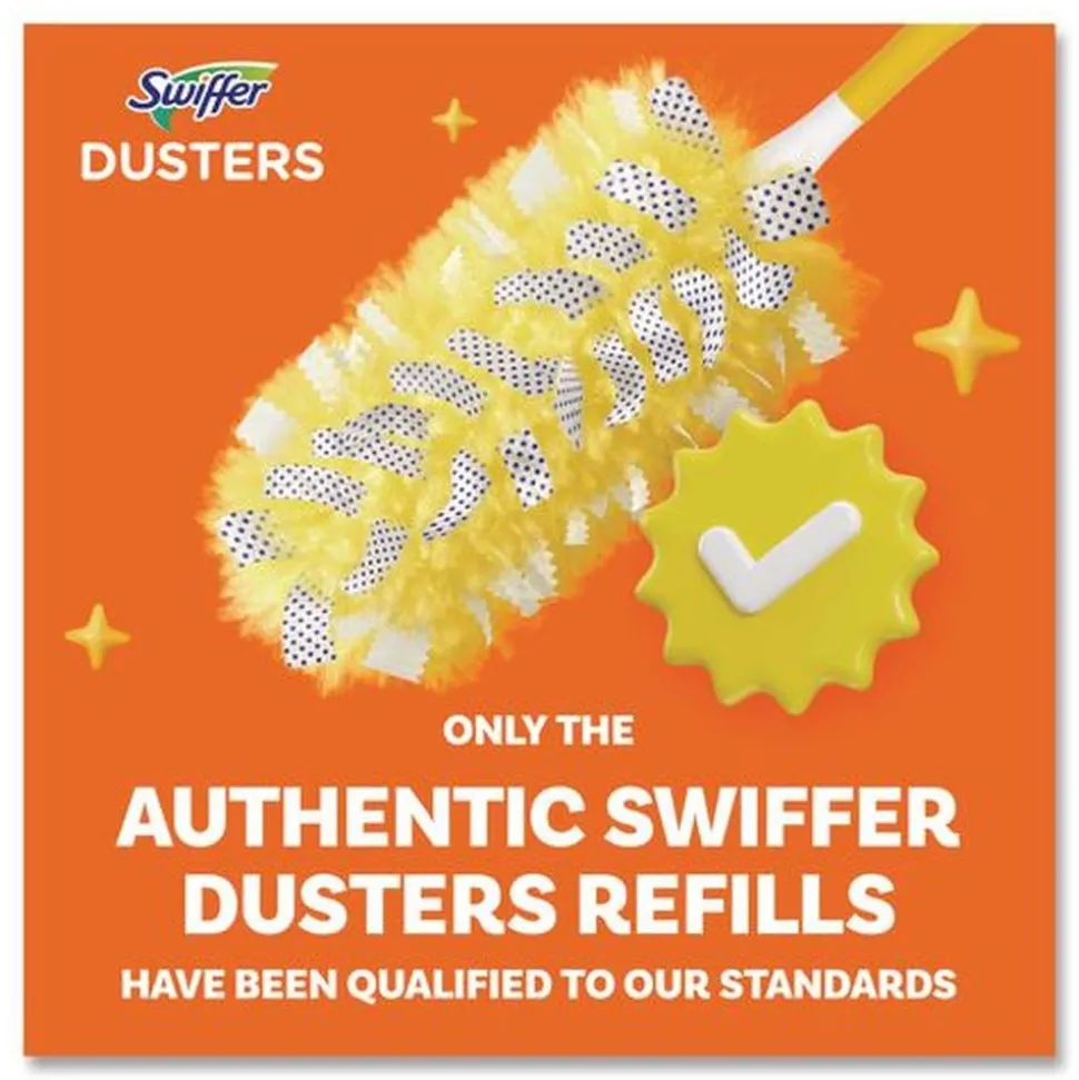 Swiffer Heavy Duty 1 Handle with 12 Duster Refills Starter Kit (1 Kit/Carton)