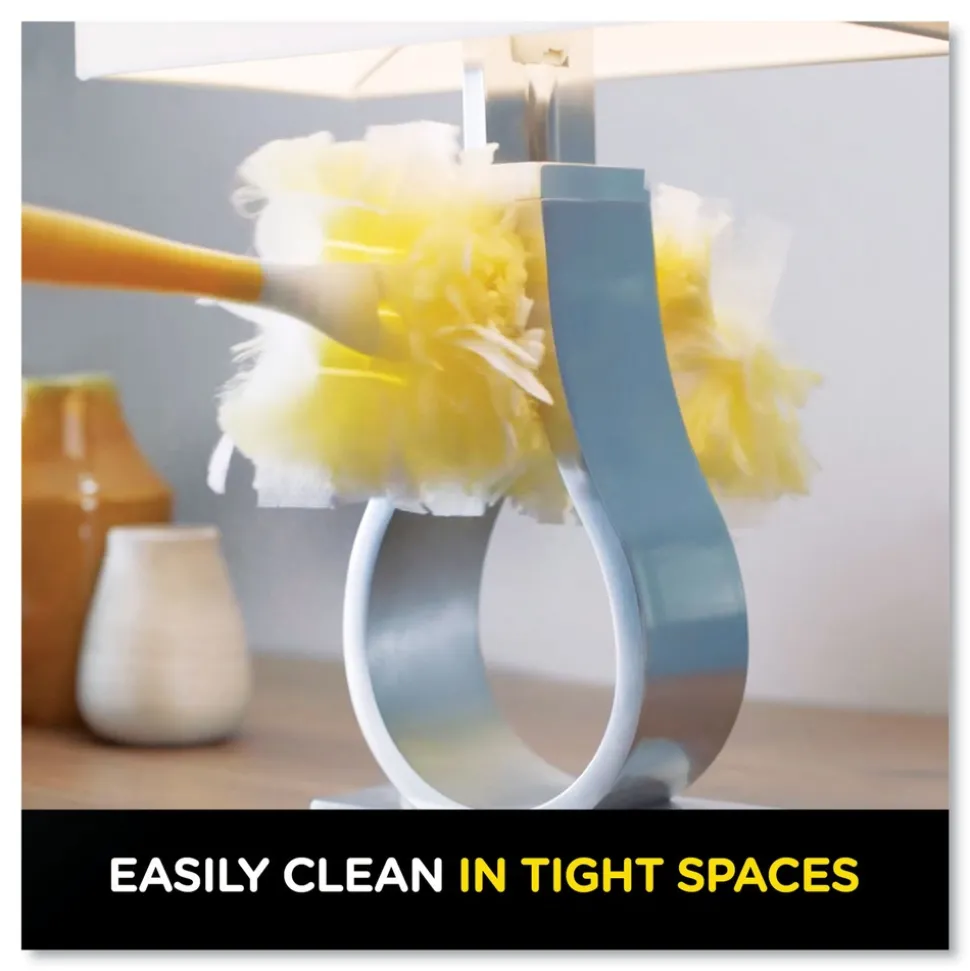 Swiffer Heavy Duty Dust Lock Fiber 2 in. x 6 in. Dusters - Yellow (33/Carton)