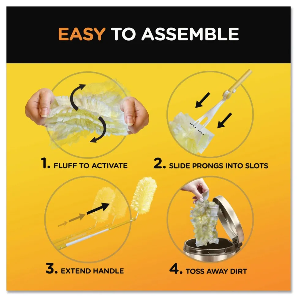 Swiffer Heavy Duty Dusters with 3 ft. Extendable Handle (6/Carton)