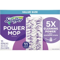 Swiffer PowerMop 11.41 in. x 5.31 in. Mopping Pads (2/Carton)