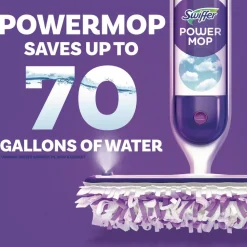 Swiffer PowerMop 11.41 in. x 5.31 in. Mopping Pads (2/Carton)