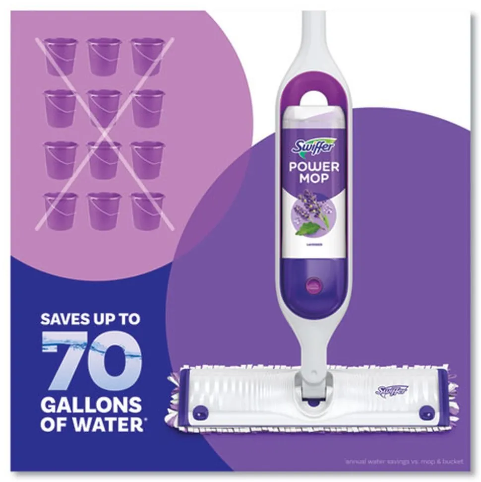 Swiffer PowerMop 25.3 oz. Bottle Cleaning Solution Refill - Lavender Scent (6/Carton)