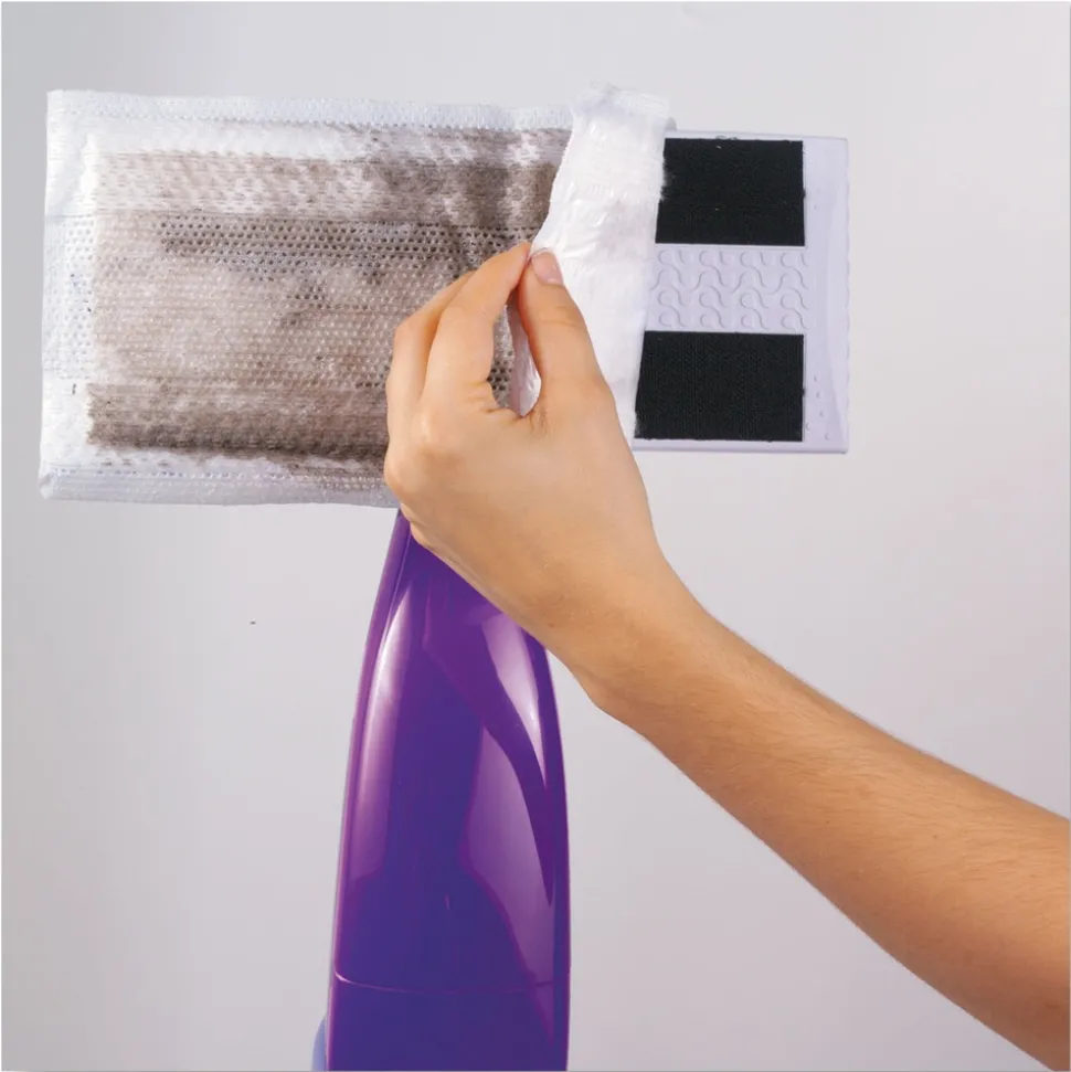 Swiffer WetJet 11.3 in. x 5.4 in. System Cloth Refills - White (24-Piece/Box, 4 Boxes/Carton)