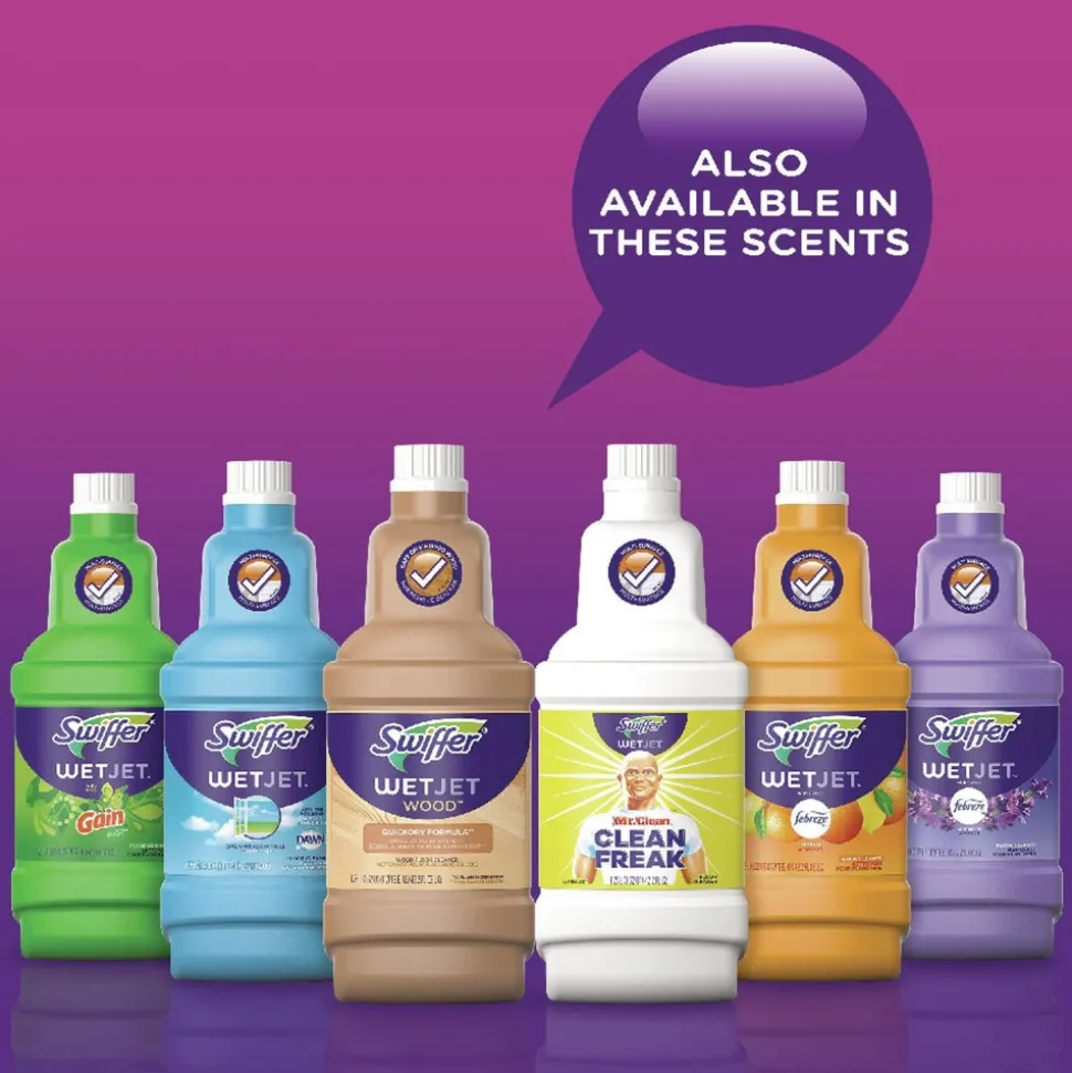 Swiffer WetJet 1.25 Liter System Cleaning-Solution Refill - Lavender Scent (4/Carton)