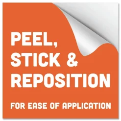 Tabbies BeSafe Messaging 12 in. Floor Decals - Green/White (60/Carton)