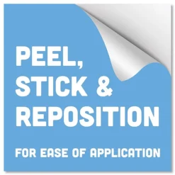 Tabbies BeSafe Messaging 9 in. x 6 in. Education Wall Signs - Blue/White (3/Pack)