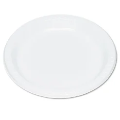 Tablemate 9 in. Diameter Plates Plastic Dinnerware - White (500/Carton)