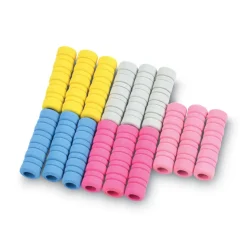 Tatco 1.75 in. Long Ribbed Pencil Cushions - Assorted Colors (1-Set)