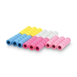 Tatco 1.75 in. Long Ribbed Pencil Cushions - Assorted Colors (1-Set)