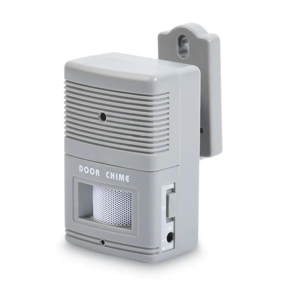 Tatco 2.75 in. x 2 x 4.25 in. Battery Operated Visitor Arrival/Departure Chime - Gray