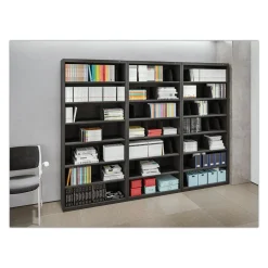 Tennsco 36 in. x 16.5 in. x 63.5 in. 6 Legal/Letter File Shelves Fixed Shelf Enclosed-Format Lateral File for End-Tab Folders - Light Gray