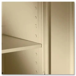 Tennsco 36 in. x 18 in. x 72 in. Assembled High Standard Cabinet - Light Gray