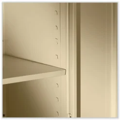Tennsco 30 in. x 18 in. x 72 in. Assembled High Standard Cabinet - Putty