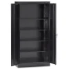 Tennsco 30 in. x 18 in. x 72 in. Assembled High Standard Cabinet - Black