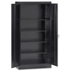 Tennsco 30 in. x 18 in. x 72 in. Assembled High Standard Cabinet - Black