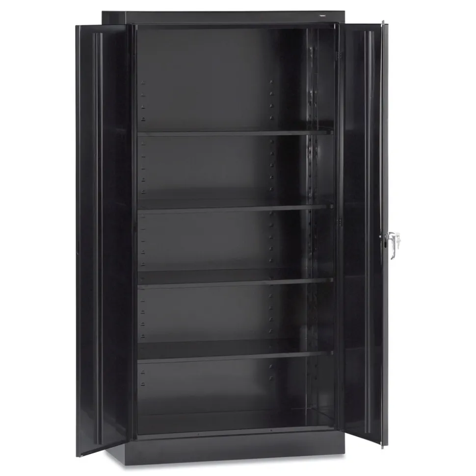 Tennsco 30 in. x 18 in. x 72 in. Assembled High Standard Cabinet - Black