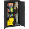 Tennsco 36 in. x 18 in. x 64 in. Janitorial Cabinet - Black