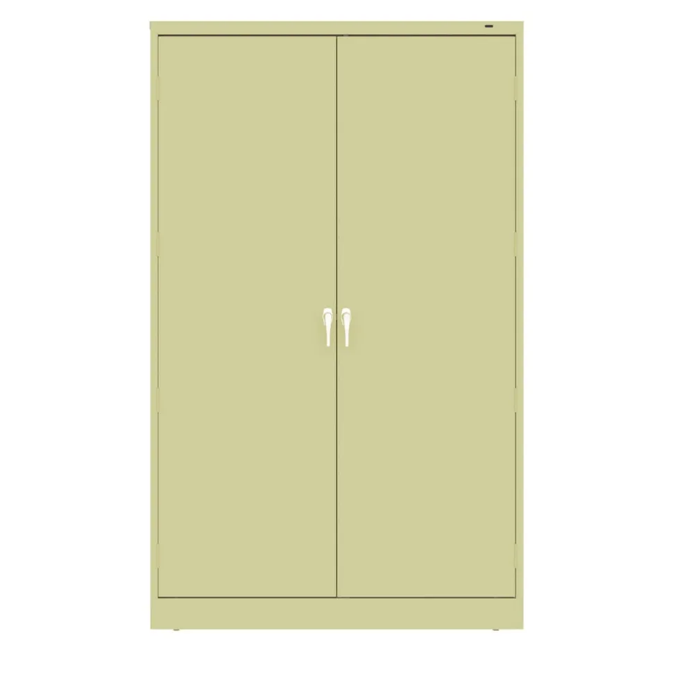 Tennsco 48 in. x 24 in. x 78 in. Jumbo Combination Steel Storage Cabinet - Putty
