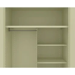 Tennsco 48 in. x 24 in. x 78 in. Jumbo Combination Steel Storage Cabinet - Putty