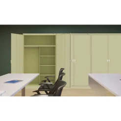 Tennsco 48 in. x 24 in. x 78 in. Jumbo Combination Steel Storage Cabinet - Putty