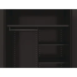 Tennsco 48 in. x 24 in. x 78 in. Jumbo Combination Steel Storage Cabinet - Black