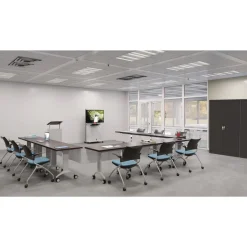 Tennsco 48 in. x 24 in. x 78 in. Jumbo Combination Steel Storage Cabinet - Black