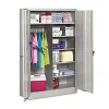 Tennsco 48 in. x 24 in. x 78 in. Jumbo Combination Steel Storage Cabinet - Light Gray
