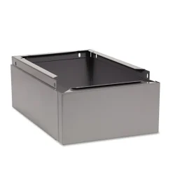 Tennsco 12 in. x 18 in. x 6 in. Optional Locker Base - Medium Gray