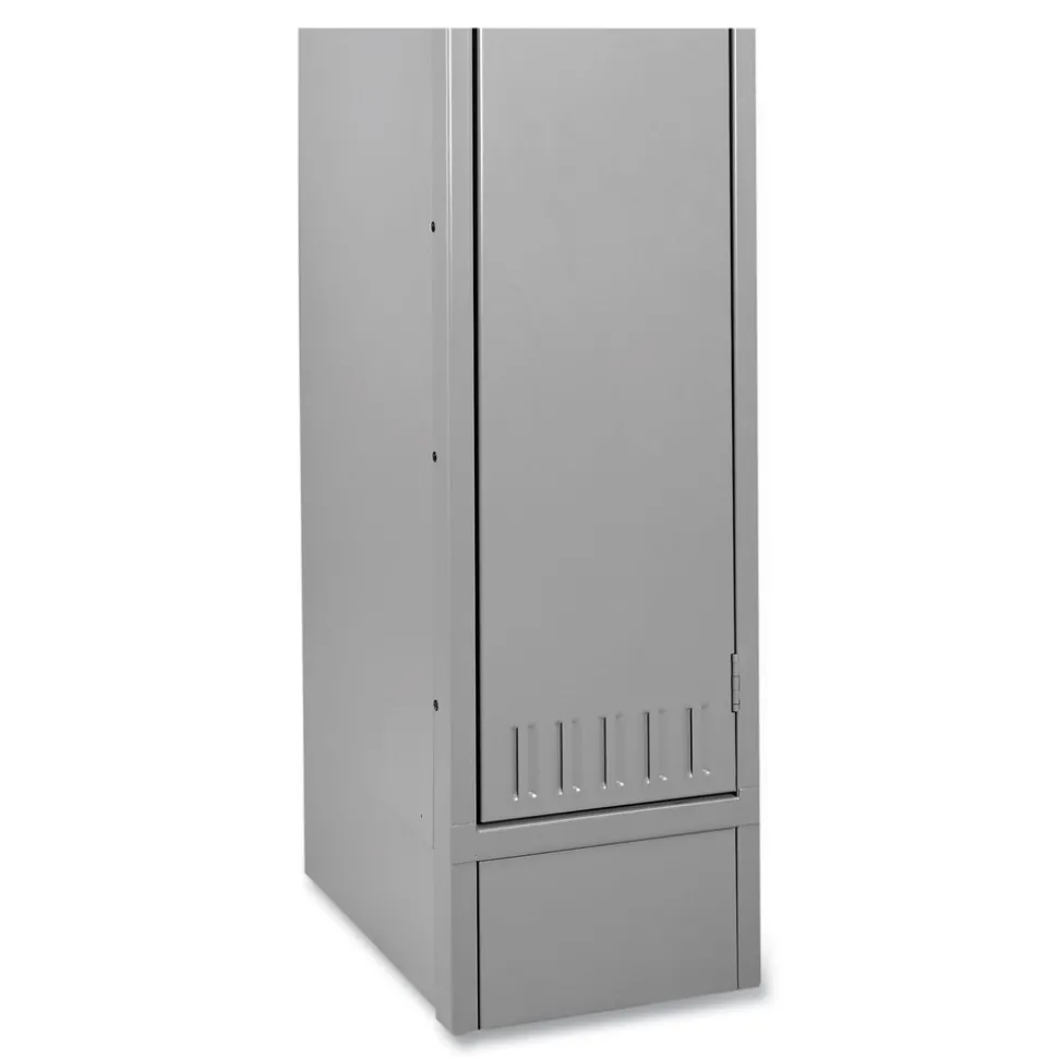 Tennsco 12 in. x 18 in. x 6 in. Optional Locker Base - Medium Gray