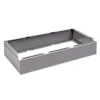 Tennsco 36 in. x 18 in. x 6 in. Three Wide Closed Locker Base - Medium Gray