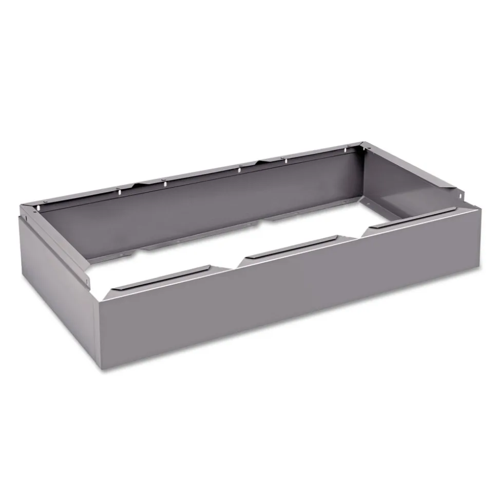 Tennsco 36 in. x 18 in. x 6 in. Three Wide Closed Locker Base - Medium Gray