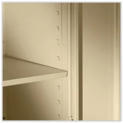 Tennsco 36 in. x 24 in. x 72 in. Unassembled High Standard Cabinet - Black