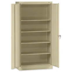 Tennsco 36 in. x 18 in. x 72 in. Unassembled High Standard Cabinet - Putty
