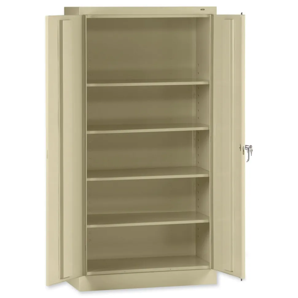 Tennsco 36 in. x 18 in. x 72 in. Unassembled High Standard Cabinet - Putty