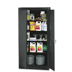 Tennsco 36 in. x 18 in. x 72 in. Unassembled High Standard Cabinet - Black