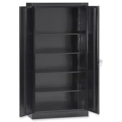 Tennsco 36 in. x 18 in. x 72 in. Unassembled High Standard Cabinet - Black