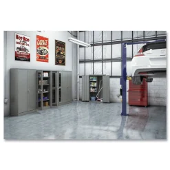 Tennsco 36 in. x 18 in. x 72 in. Unassembled High Standard Cabinet - Black