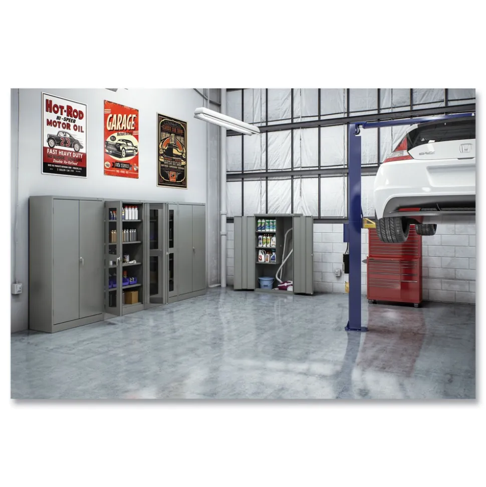 Tennsco 36 in. x 18 in. x 72 in. Unassembled High Standard Cabinet - Black